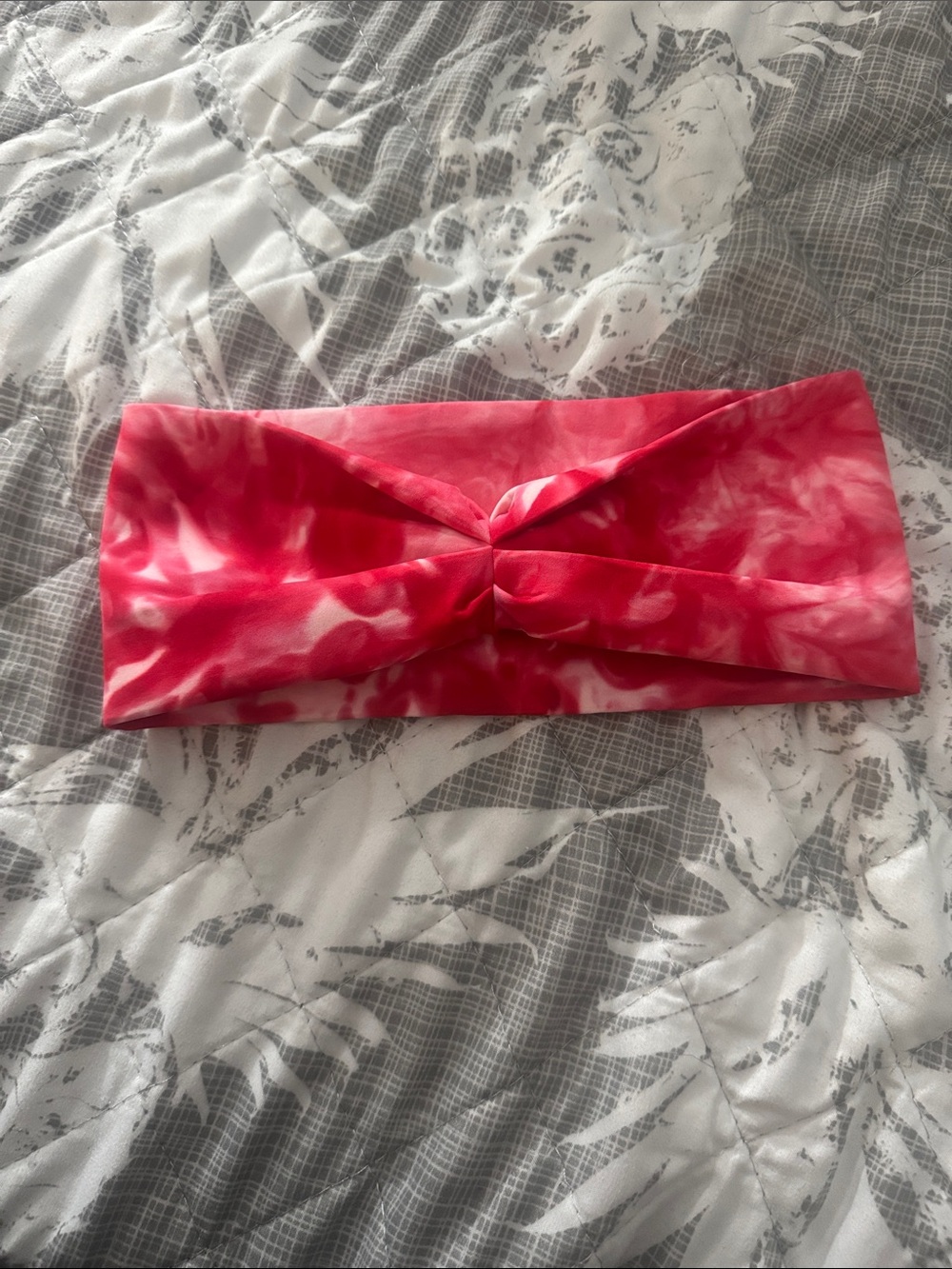 CVG Red Tie-Dye Twist Headband - Women's Fashion Accessory